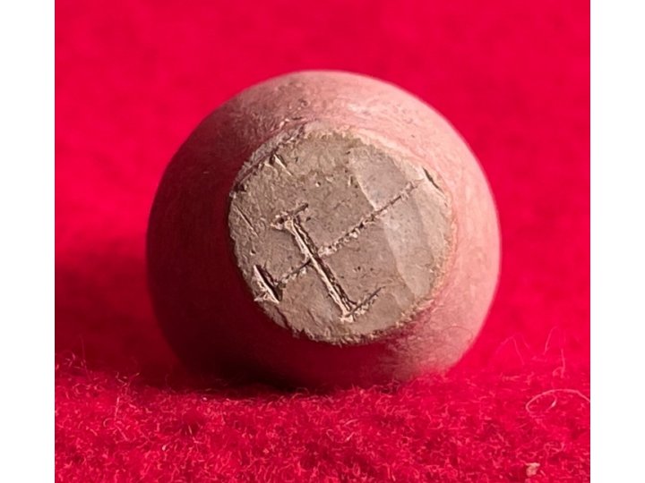 Carved .69 Caliber Three Ring Bullet