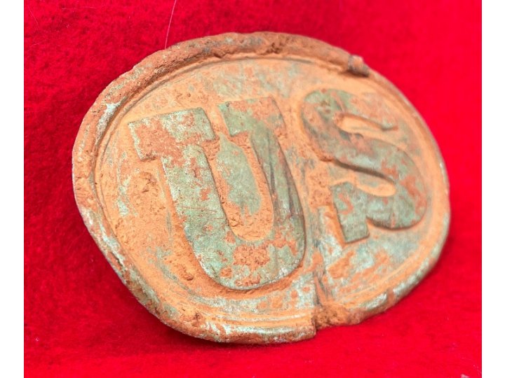 US Waist Belt Buckle Marked "W. H. SMITH / BROOKLYN"