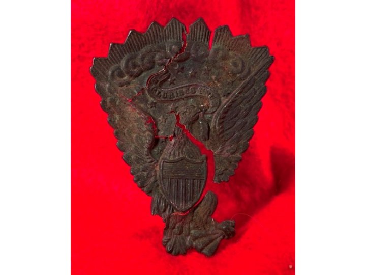 Federal "Jeff Davis" Hat Plate