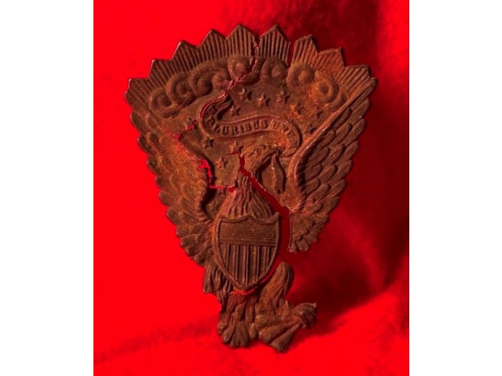 Federal "Jeff Davis" Hat Plate