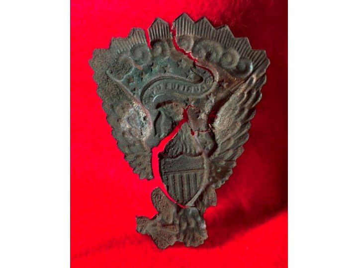 Federal "Jeff Davis" Hat Plate