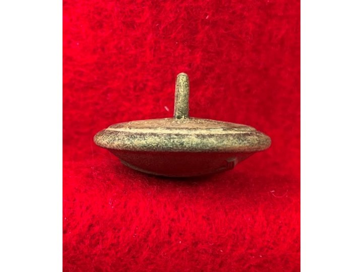 Confederate Artillery Coat Button - "Lined A" - High Quality