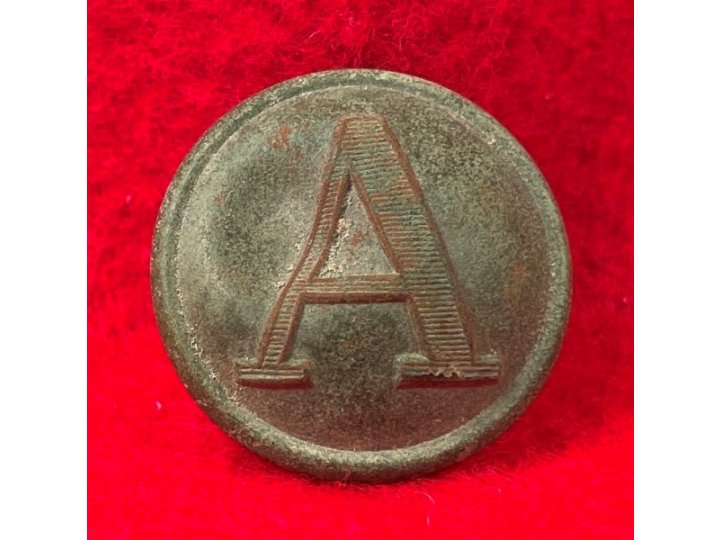 Confederate Artillery Coat Button - Lined A