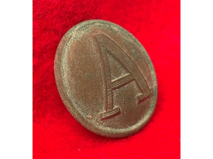 Confederate Artillery Coat Button - Lined A