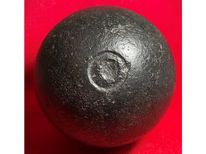 18 Pounder Solid Shot - Revolutionary War - Marked