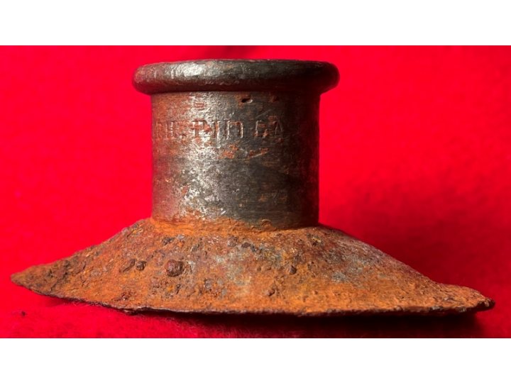 Canteen Spout with Collar - Marked HADDEN. PORTER & BOOTH. PHILa