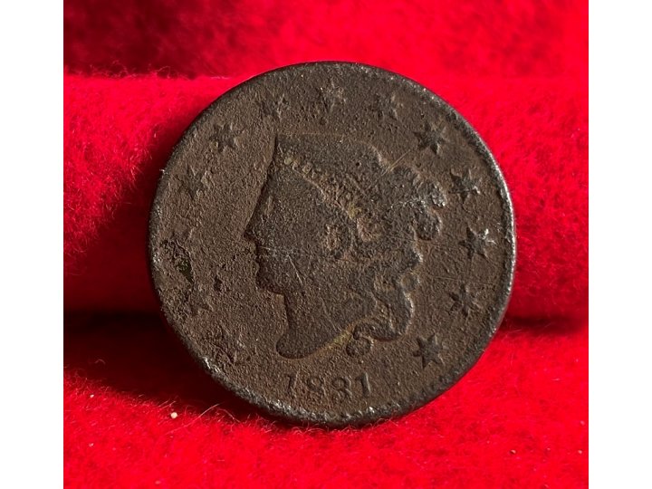 Large US "Liberty Head" One Cent - Dated 1831