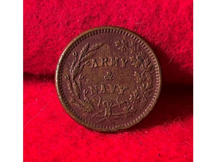 Army Navy Token - Dated 1863