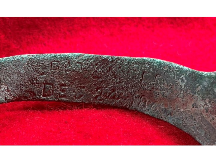 US Officer's "Christmas" Spur Marked "PATENTED DEC 24, 1861."