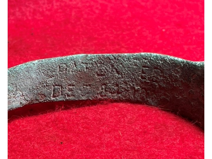 US Officer's "Christmas" Spur Marked "PATENTED DEC 24, 1861."