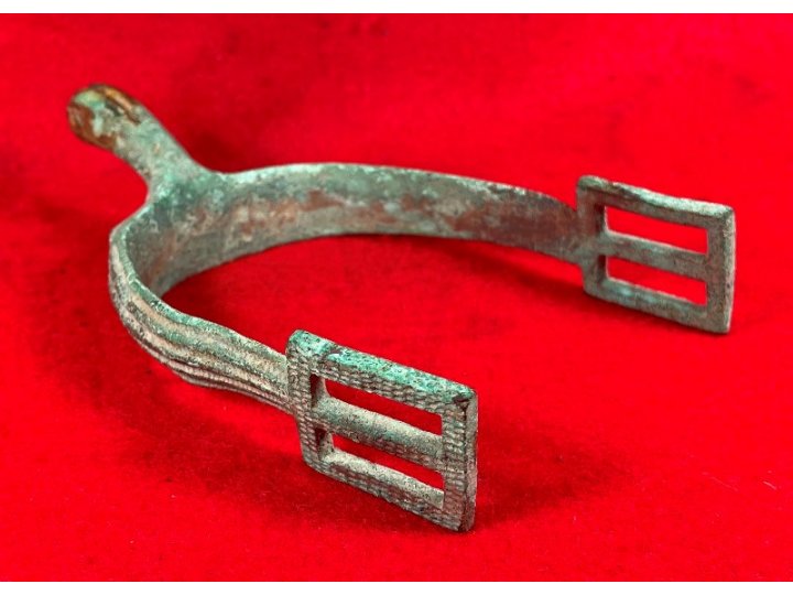 US Officer's "Christmas" Spur Marked "PATENTED DEC 24, 1861."