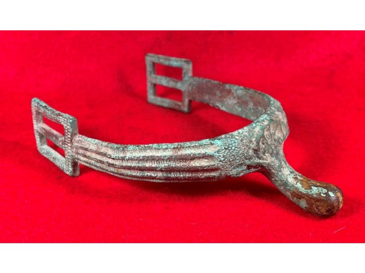 US Officer's "Christmas" Spur Marked "PATENTED DEC 24, 1861."