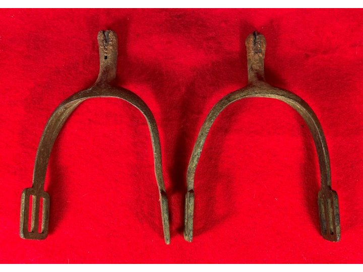 Pair of Model 1859 US Cavalry Spurs with Cast-In Groove - Littlestown, PA