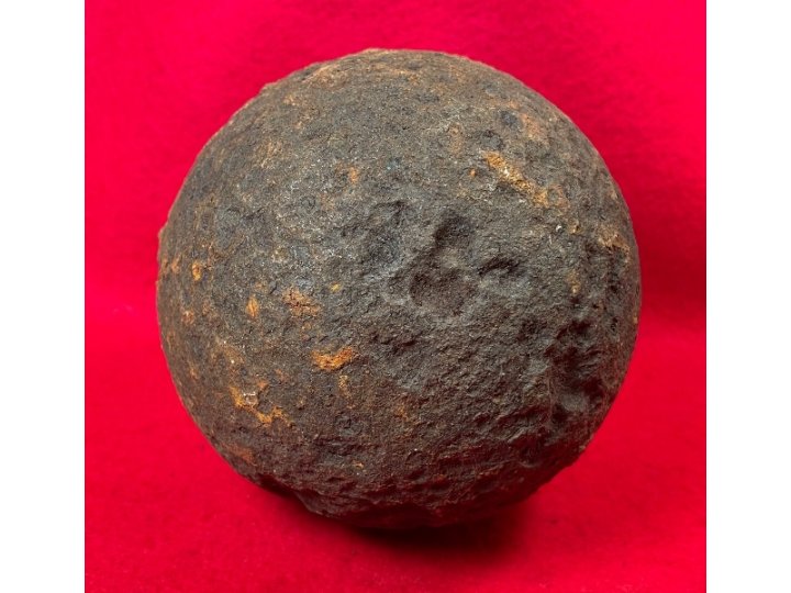 Confederate 12 Pounder Side-Loader Case-Shot Shell - Rare Copper Side-Plug