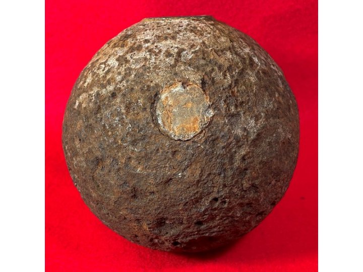 Confederate 12 Pounder "Side-Loader" Case Shot - Lead Side-Plug