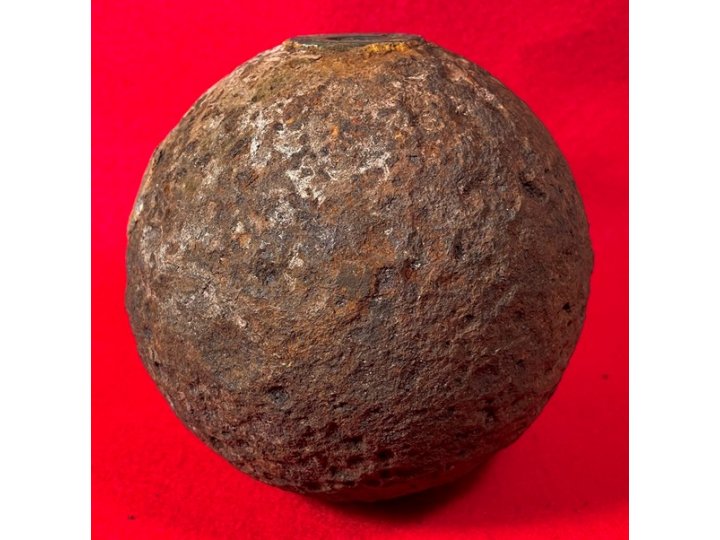 Confederate 12 Pounder "Side-Loader" Case Shot - Lead Side-Plug