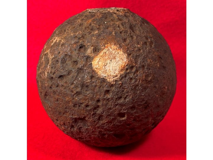 Confederate 12 Pounder "Side-Loader" Case Shot - Lead Side-Plug