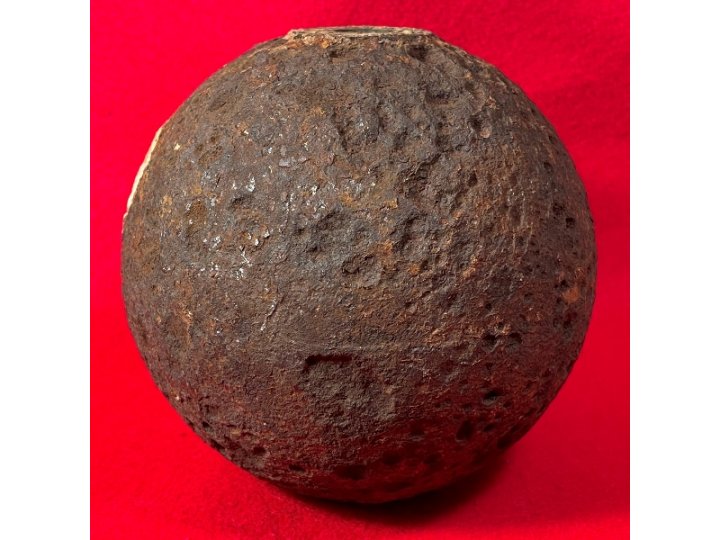 Confederate 12 Pounder "Side-Loader" Case Shot - Lead Side-Plug