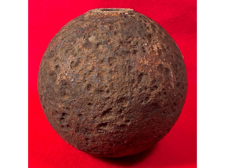 Confederate 12 Pounder "Side-Loader" Case Shot - Lead Side-Plug