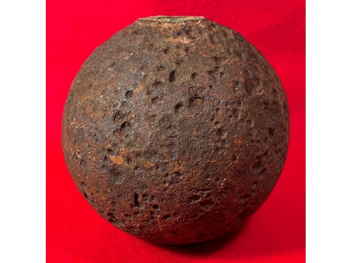 Confederate 12 Pounder "Side-Loader" Case Shot - Lead Side-Plug