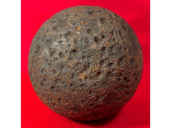 Confederate 12 Pounder "Side-Loader" Case Shot - Lead Side-Plug