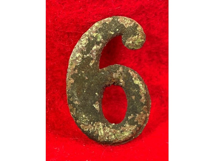 Regimental Number "6" or "9" - Large Size