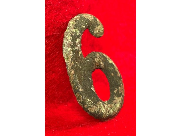 Regimental Number "6" or "9" - Large Size