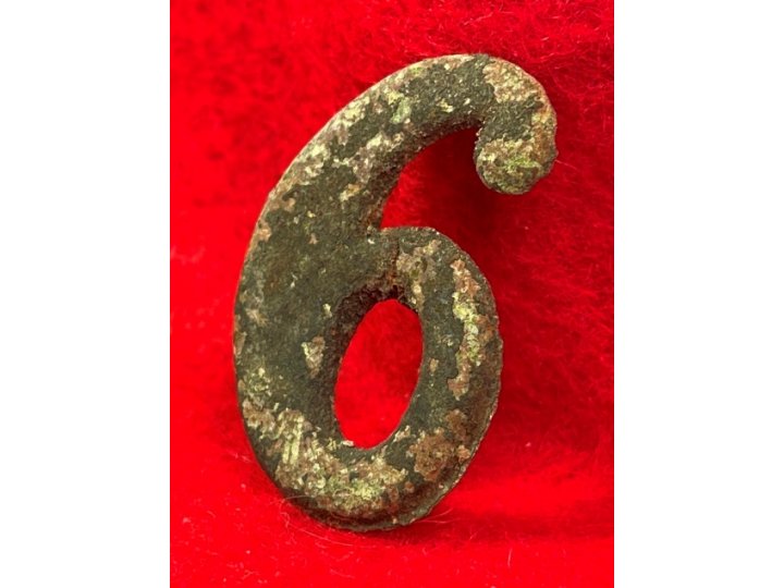 Regimental Number "6" or "9" - Large Size