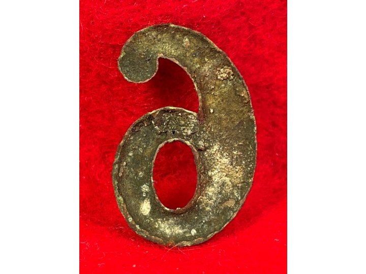Regimental Number "6" or "9" - Large Size