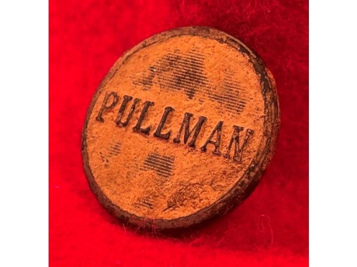 Pullman Porter Railroad Coat Button - Post Civil War