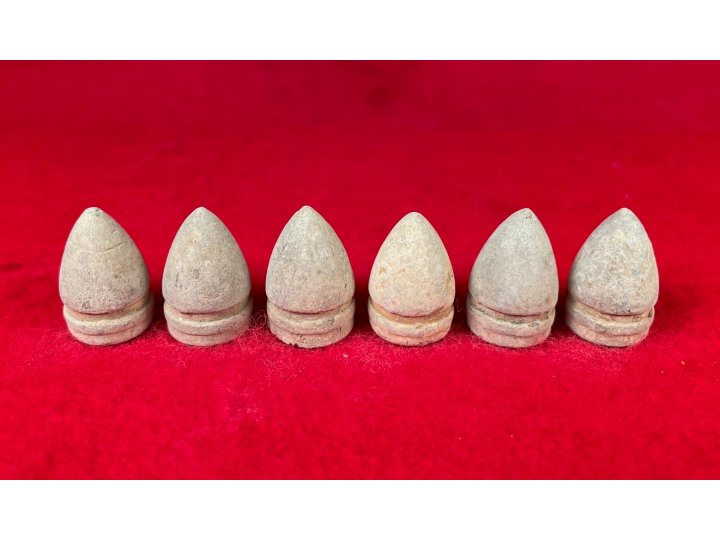 Six .44 Caliber Colt Pistol Bullets