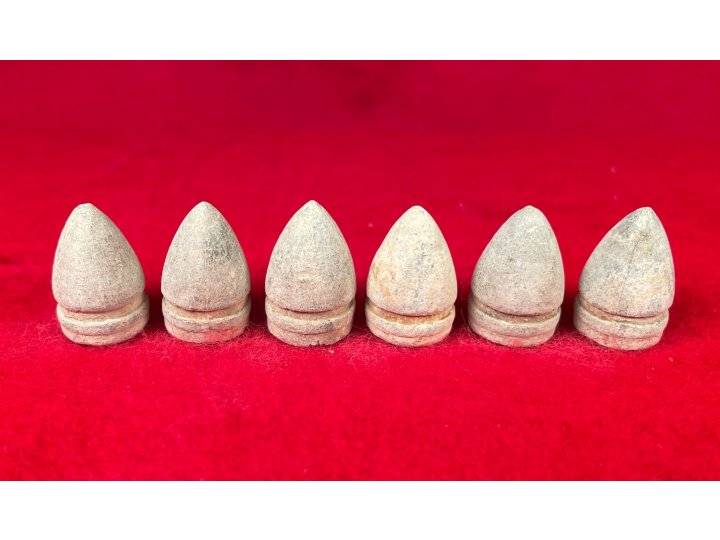 Six .44 Caliber Colt Pistol Bullets