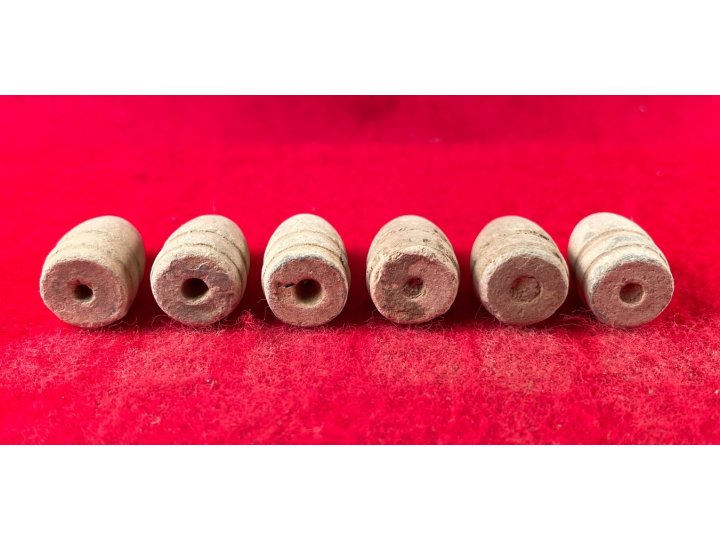 Six .44 Caliber Army Revolver Bullets for Barthalow Cartridge
