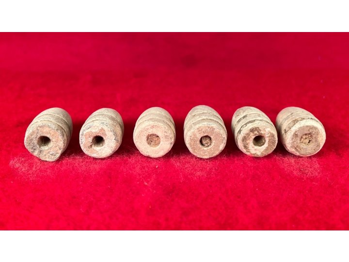 Six .44 Caliber Army Revolver Bullets for Barthalow Cartridge