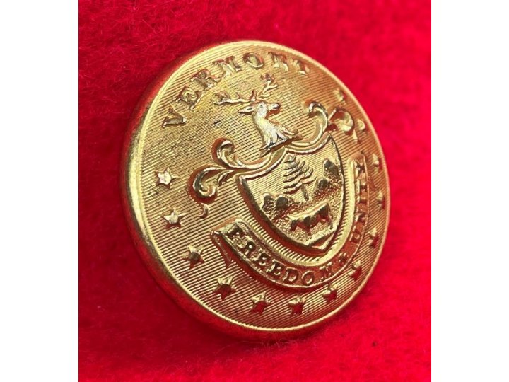 Vermont State Seal Coat Button