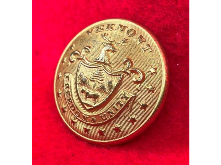 Vermont State Seal Coat Button