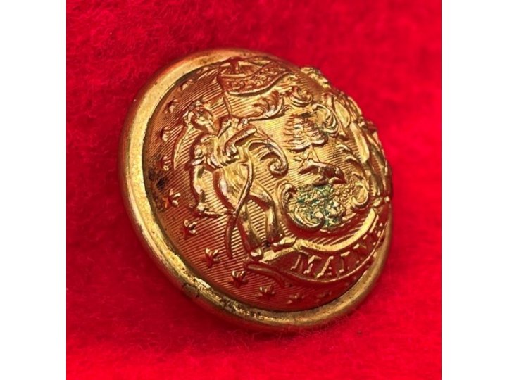 Maine State Seal Coat Button