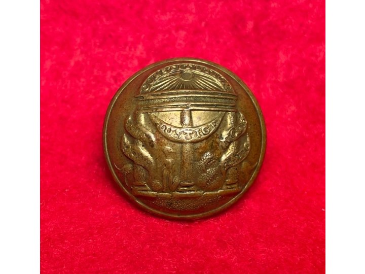 Georgia State Seal Coat Button