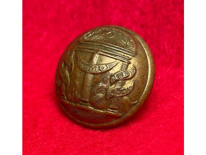 Georgia State Seal Coat Button