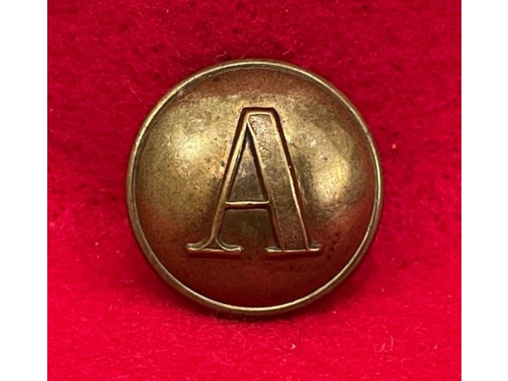 Confederate Artillery Coat Button - Stippled "A" 