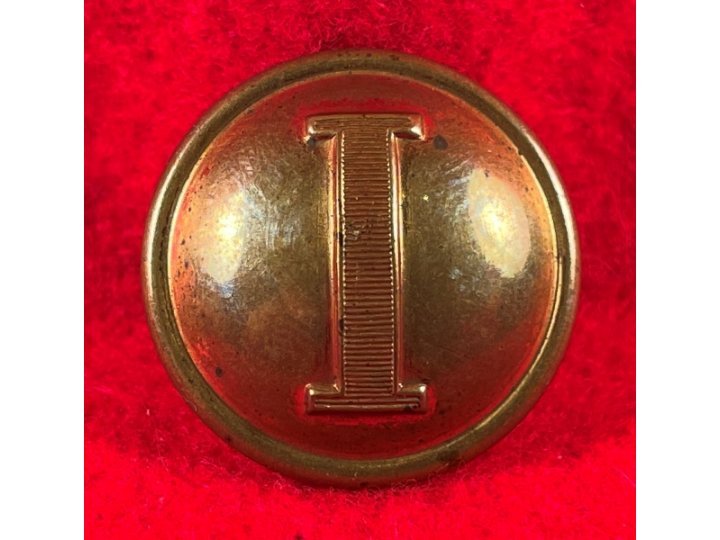 Confederate Infantry Coat Button - Lined I