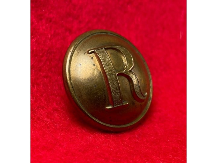 Confederate Rifleman Coat Button - Stippled "R"
