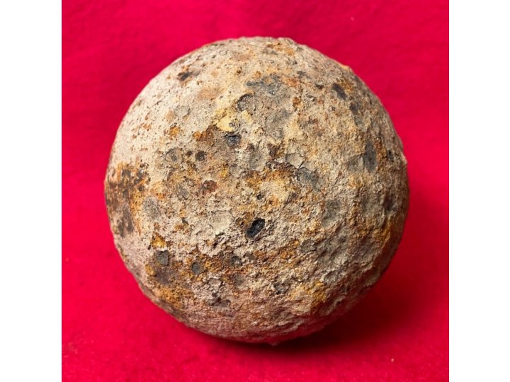 Confederate Six Pounder Solid Shot Cannonball