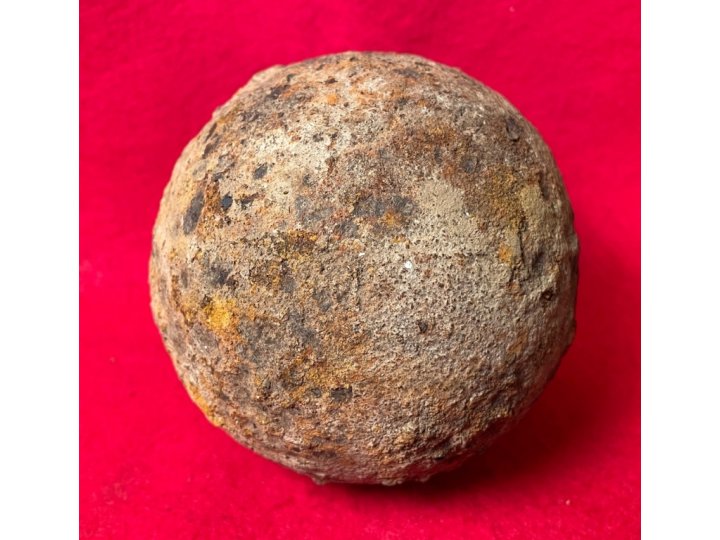 Confederate Six Pounder Solid Shot Cannonball