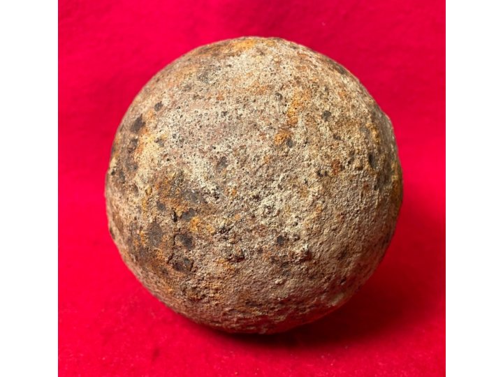Confederate Six Pounder Solid Shot Cannonball
