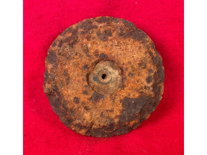 Confederate 12 Pounder Spherical Case-Shot Fragment with Bormann Fuze 