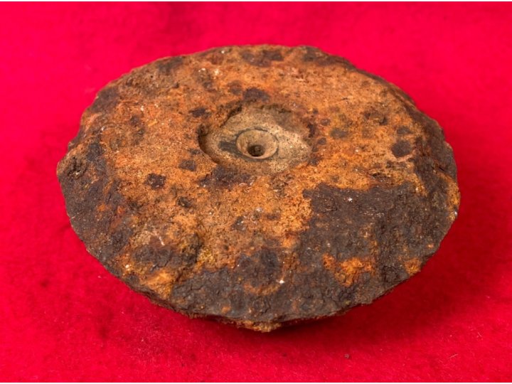 Confederate 12 Pounder Spherical Case-Shot Fragment with Bormann Fuze 