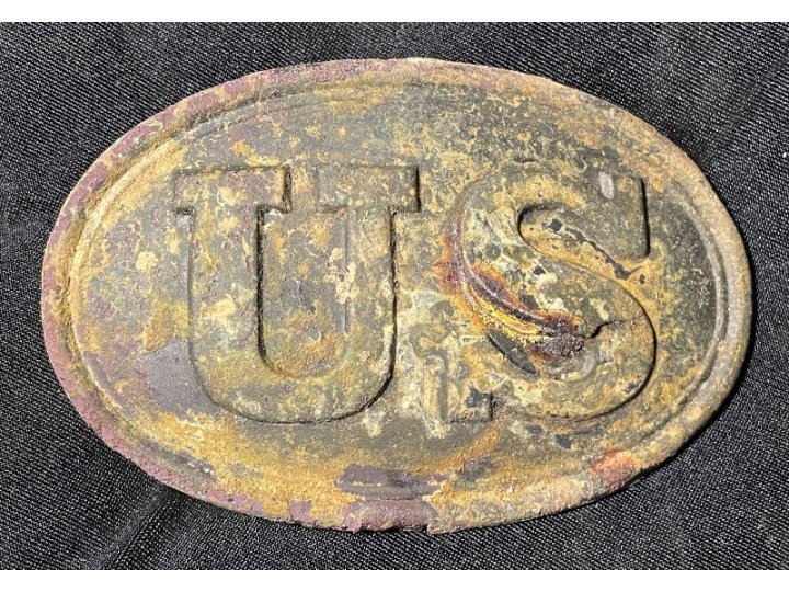 US Belt Buckle and Miscellaneous Relics Dug from the Same Hole