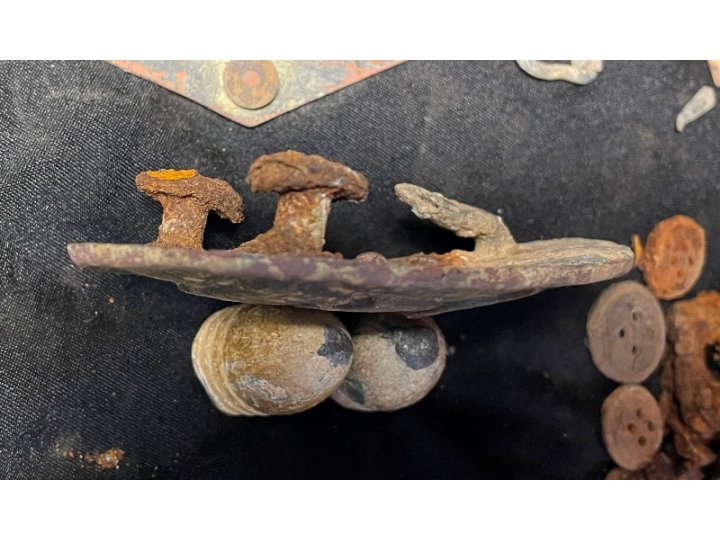 US Belt Buckle and Miscellaneous Relics Dug from the Same Hole