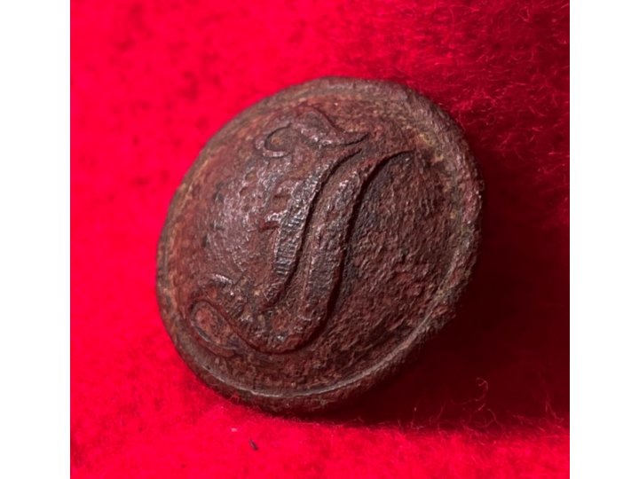 Confederate Infantry Coat Button - "Script I"